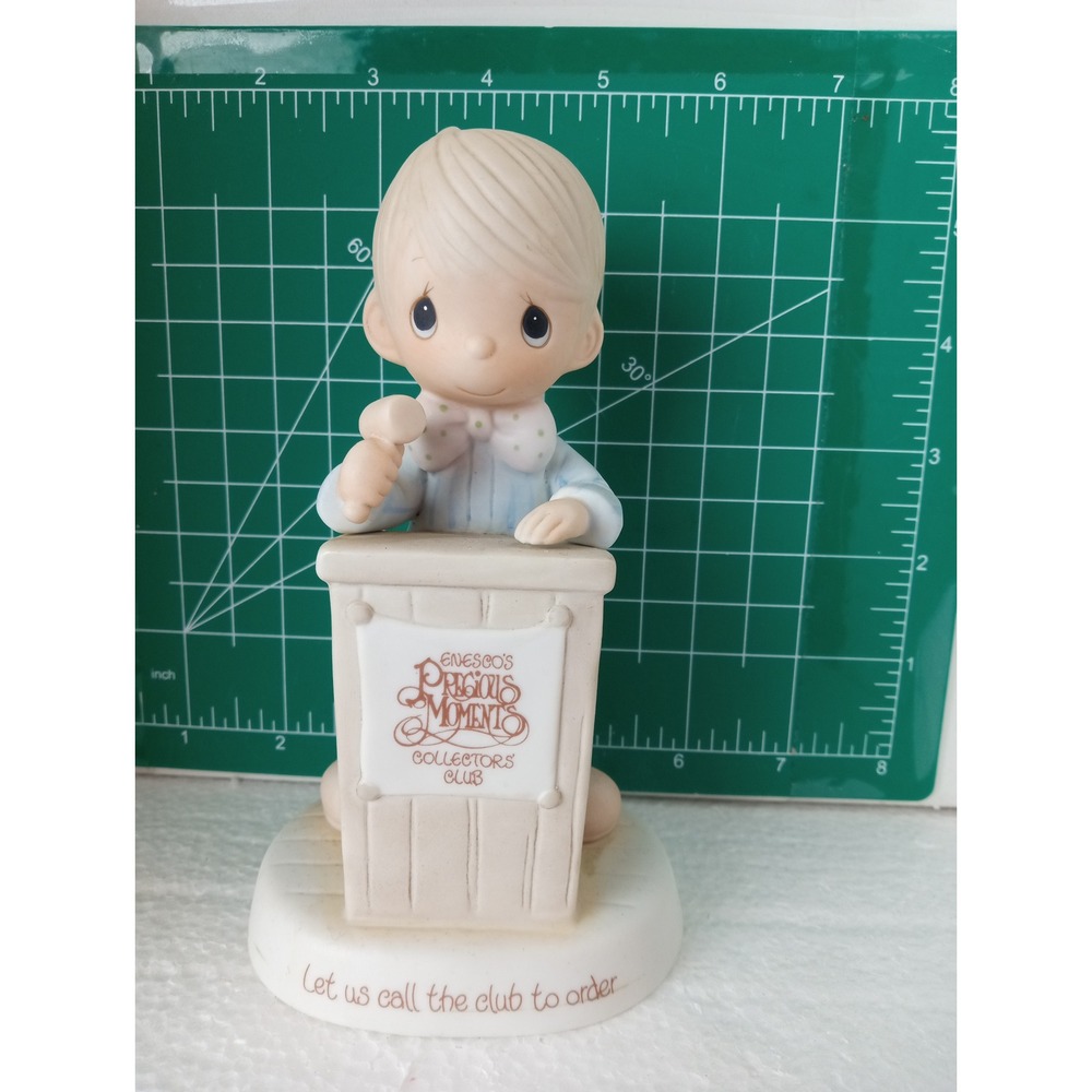 Precious Moments‎ Collectors Club Figurine Let Us Call to Order 1982